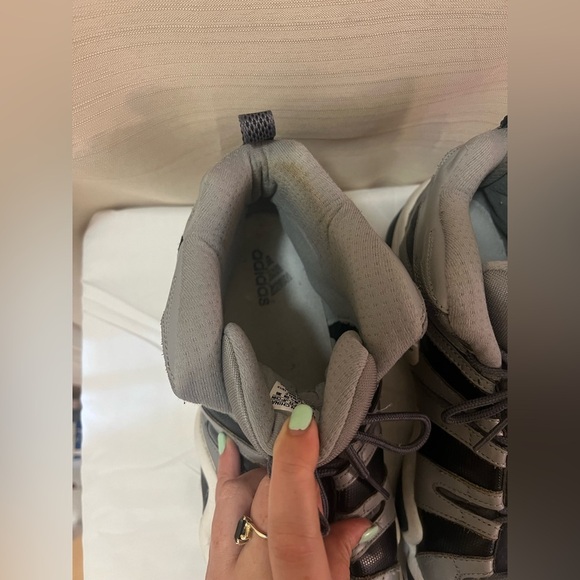 Men’s Adidas Gray and Black Sneakers size 14 sporty running basketball - Picture 2 of 8